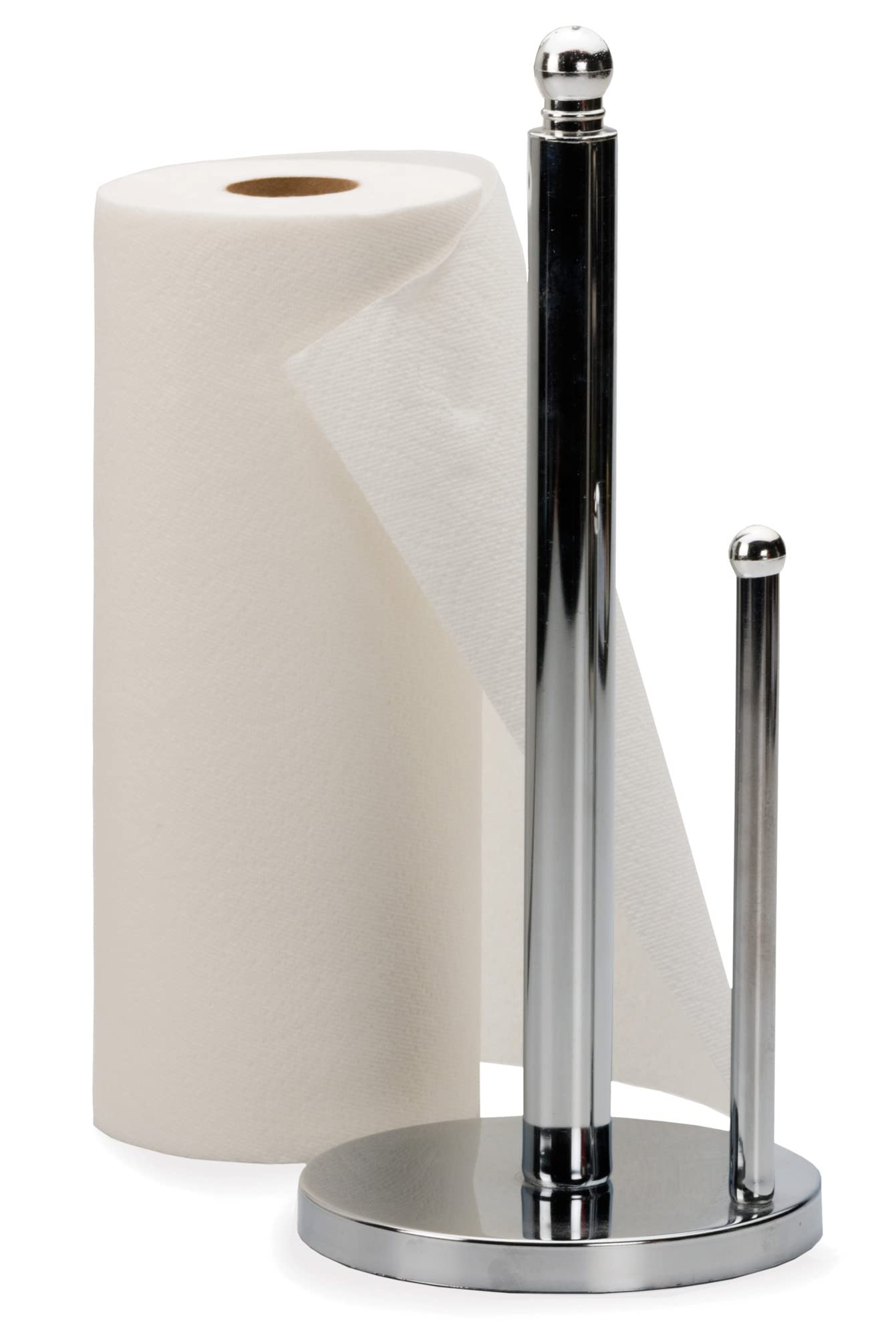RSVP International Kitchen Collection Uchwyt na ręczniki papierowe na blat, 6 x 13,75, chrom
