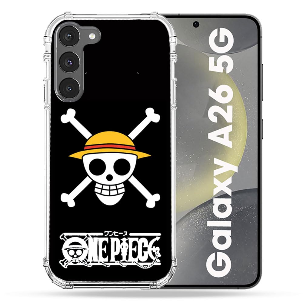 Cokitec Samsung Galaxy A26 5G Manga One Piece Skull Reinforced Case