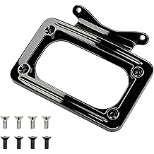 3147 Curved License Plate Holder Frame Fits for 2010-2025 Harley Davidson Touring Street Glide Electra Glide Road Glide Road King Curved License Plate Mount | Black