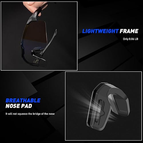 Miniatura 5 de Gafas de ciclismo fotocromáticas para hombres y mujeres, UV400, gafas deportivas para jóvenes, para correr, béisbol, golf