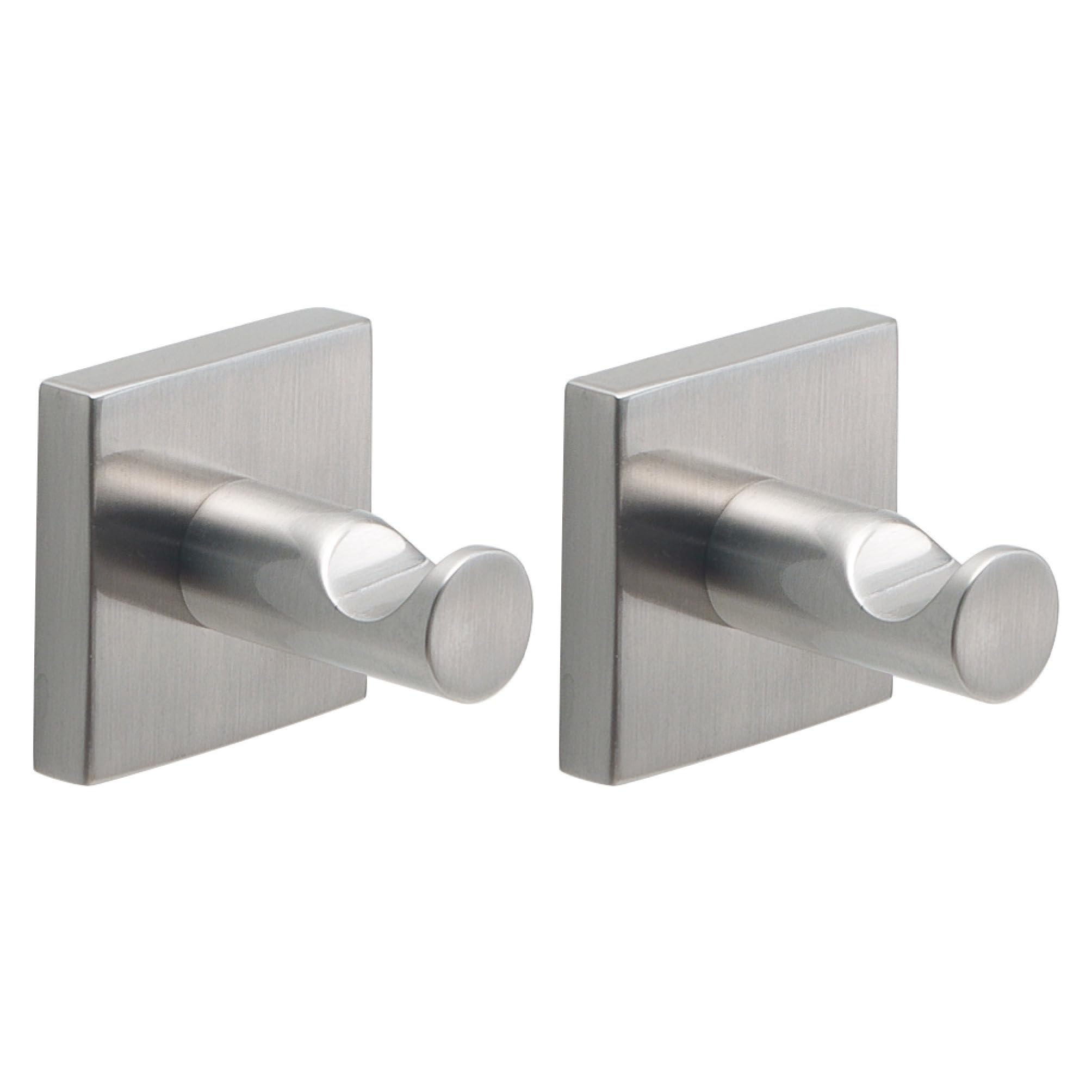 Gedy Set of 2 Fuji Brushed Hangers, 4,7x4,9x4,7cm