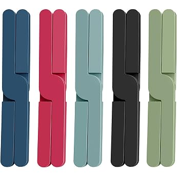 Foldable Silicone Coasters Pack of 5 Pot Coasters Collapsible 20 x 3.2 cm Silicone Pot Coasters Heat Resistant Hot Pot Holder for Hot Dishes 5 Colours