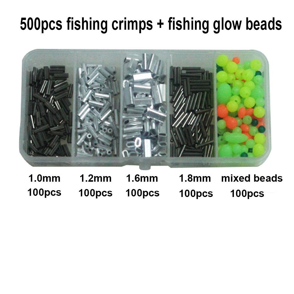 Shaddock Fishing Drut Leader Lina Ręczne szczypce do zaciskania Zestaw narzędzi do miedzianych i aluminiowych owalnych tulei i rękawów zatrzymujących od 0,1 mm do 2,2 mm (zestaw szczypiec do zaciskania ze stali nierdzewnej)