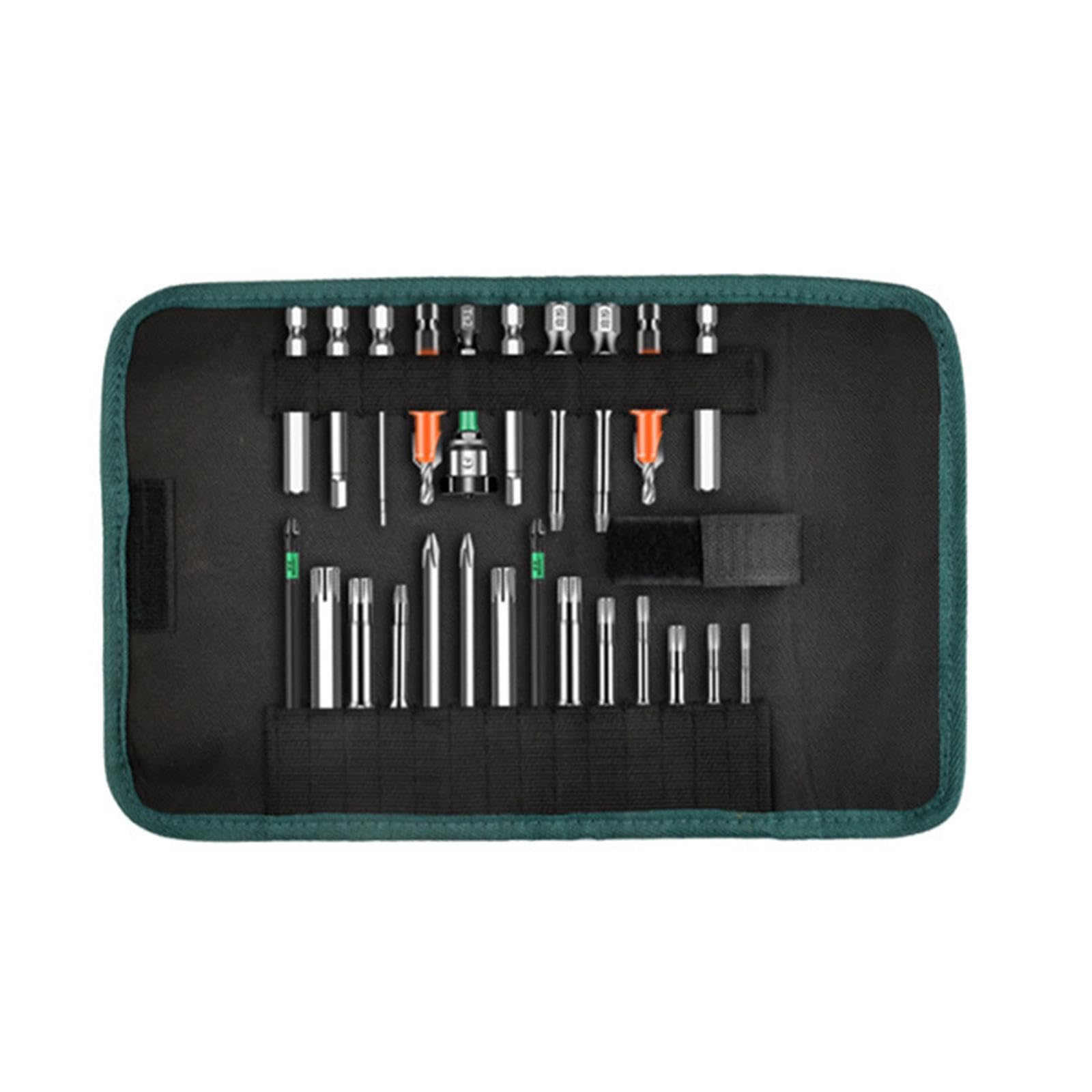 Drill Bit Organizer Bag Tool Roll up Bag Tool Pouch for Electrician Hobbyist-image-26