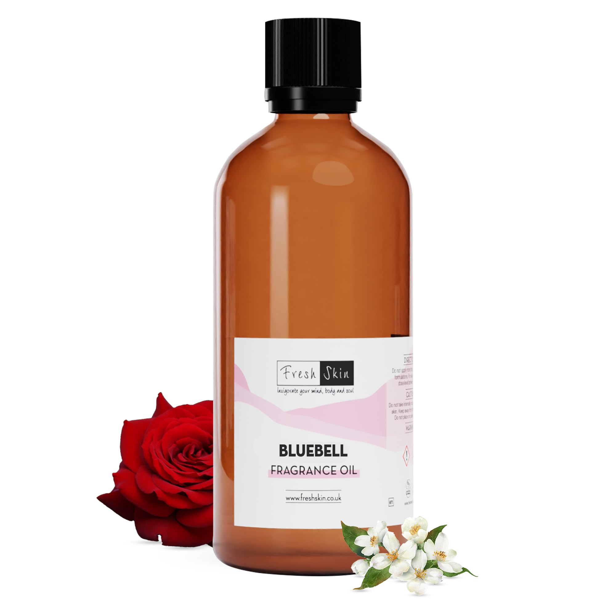 Freshskin Beauty Ltd Amber | 50Ml Bluebell Fragrance Oil - Candles, Bath Bombs, Soap Making, Reed Diffusers & Wax Melts - Cosmetic Grade - Vegan Friendly