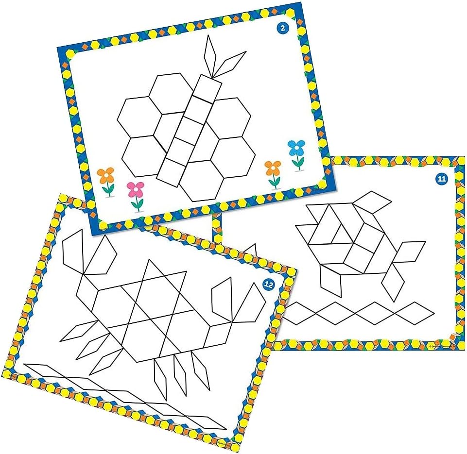 Pattern Block Design Cards: Color Recognition STEM Ghana | Ubuy pattern-block-design-cards-color-recognition-stem-ghana-ubuy