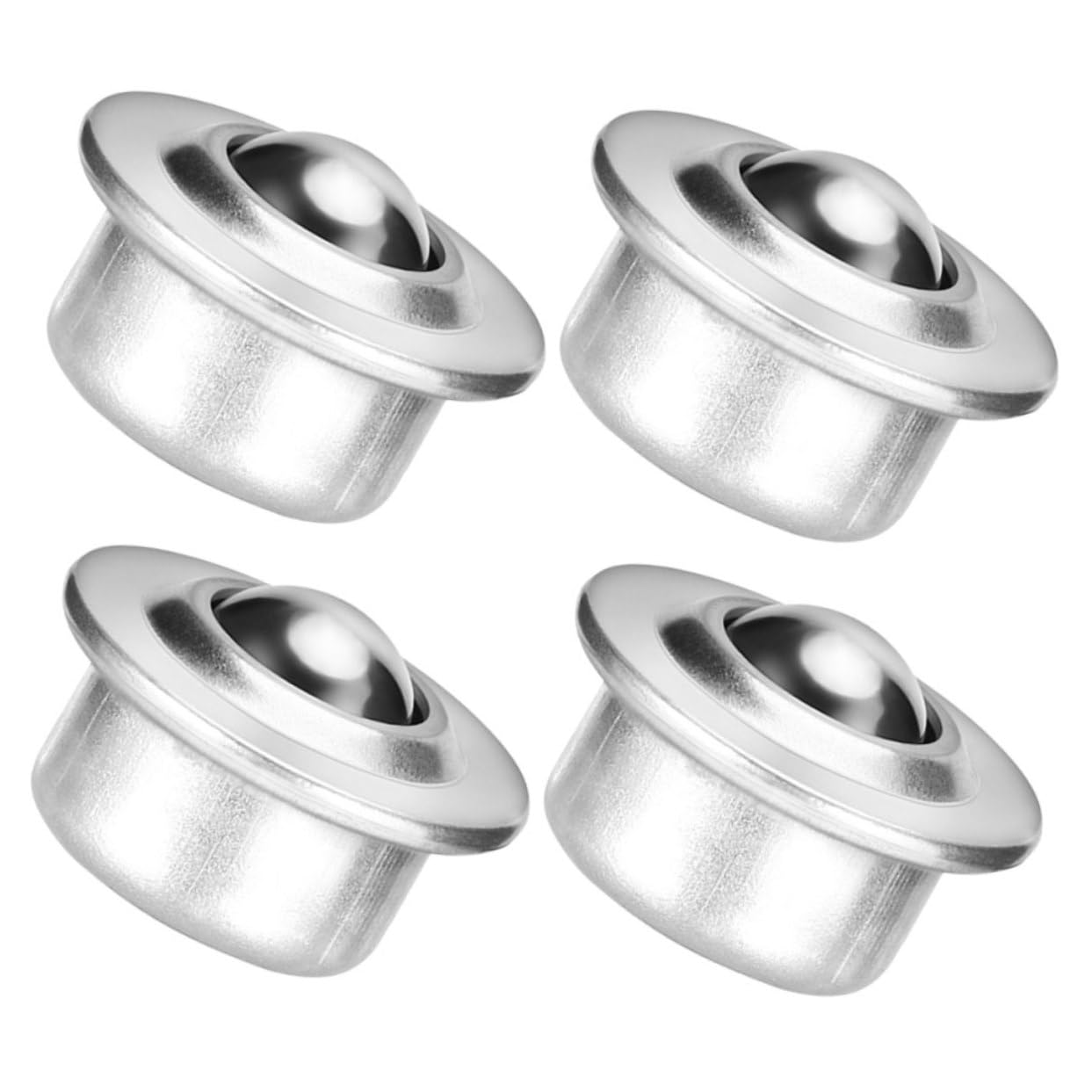 CIYODO 4pcs Ball Bearing Wheel (cy-15 * 16) Swivel Wheels Vehicle Roller Bearing Swivel Caster Roller Ball Bearings Furniture Transfer Bearing Appliance Rollers Carbon Steel Silver