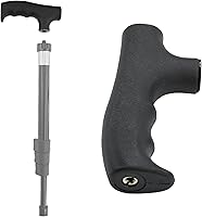 Vista 1 de Monopod Handle Adapter Walking Stick Cane Monopod Head Attachment Converter Trekking Pole Handle Grip for Hiking Climbing Photography