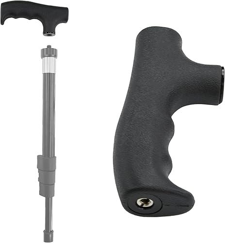 Adaptador de mango monopod para bastón para caminar, cabezal monopié, convertidor de mango de bastón de trekking, agarre para senderismo, escalada,