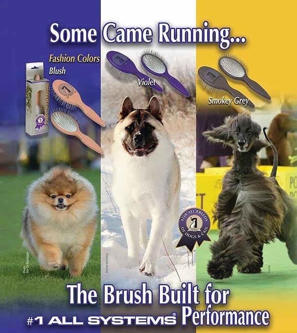 #1 All Systems Black Forest Brush With Violet, Smokey Grey or Blush Tan Hardwood Handles - Elegance Meets Function (Blush Tan)