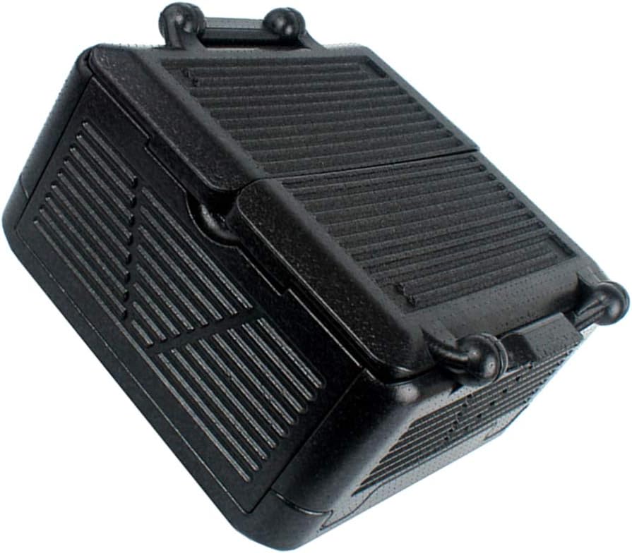 Foldable Food Thermal Box Car Stove Incubator Cooler Lunch Box for Travel Camping Fishing (Black)