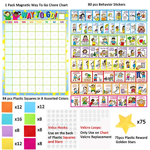 Tabla de comportamiento infantil magnética de 17.5 x 13.5 pulgadas 5