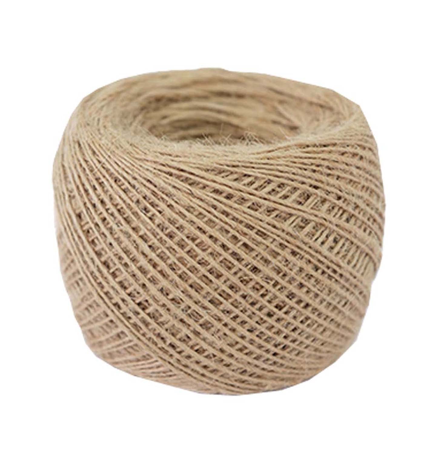 Fendawn Strive 100% Natural Hemp Rope For Arts Crafts DIY Decoration Jute Twine, 1mm x 400m (0.04" x 1313ft)
