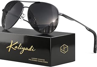 KALIYADI Aviator Sunglasses Polarized for Men Women with UV400 for Driving