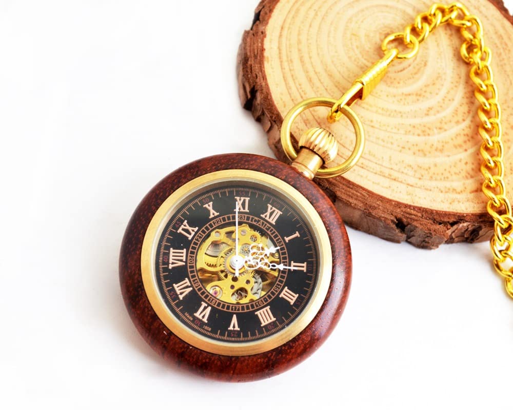 Orologio da Tasca Meccanico Romano d'Epoca con Catene for Regali di Compleanno