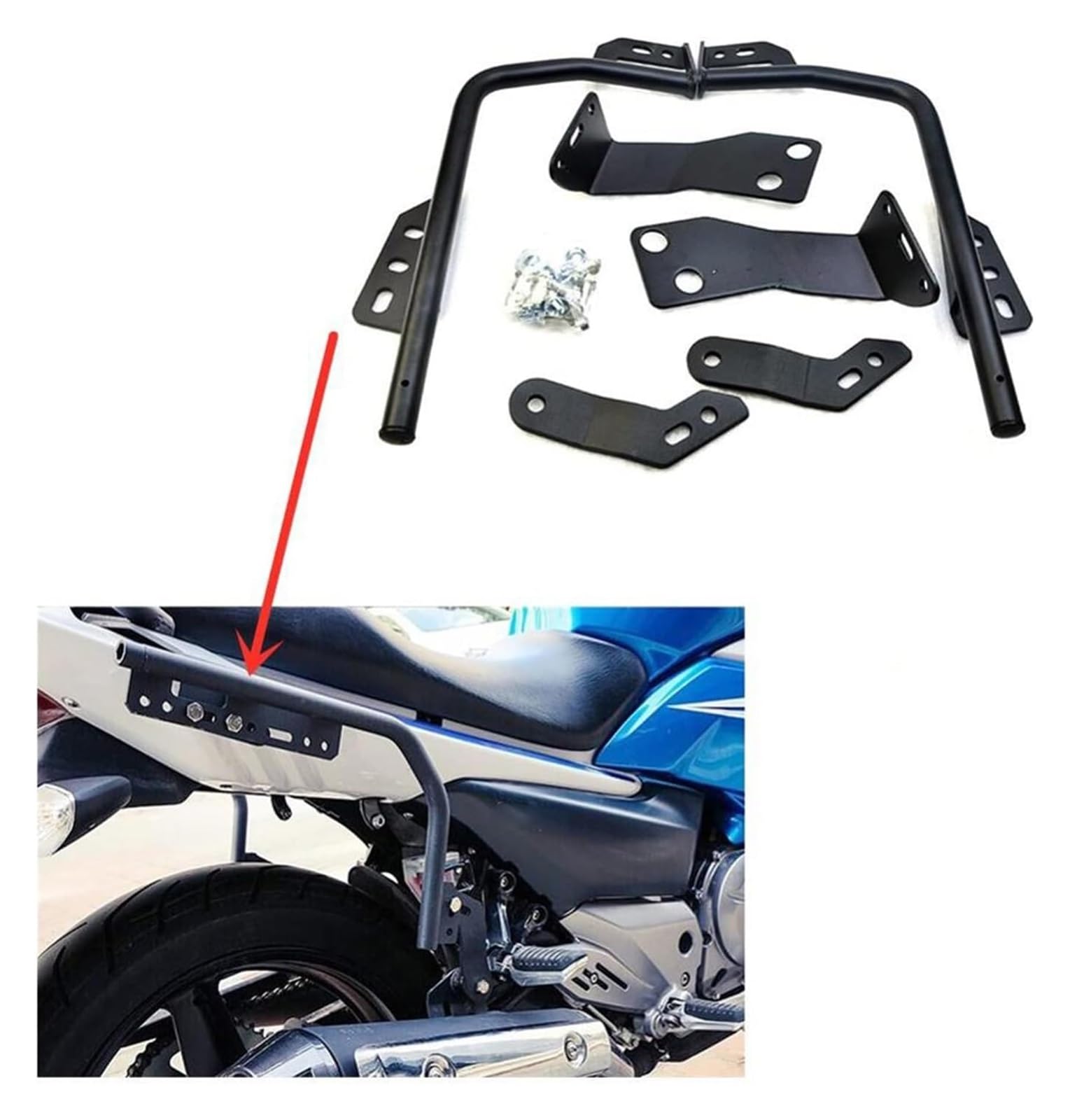 para Suzuki GW250 GW 250 S/F Caja Lateral para Equipaje Soporte para Portaequipajes Sistema De Traseros para Motocicleta Portapacchi Moto