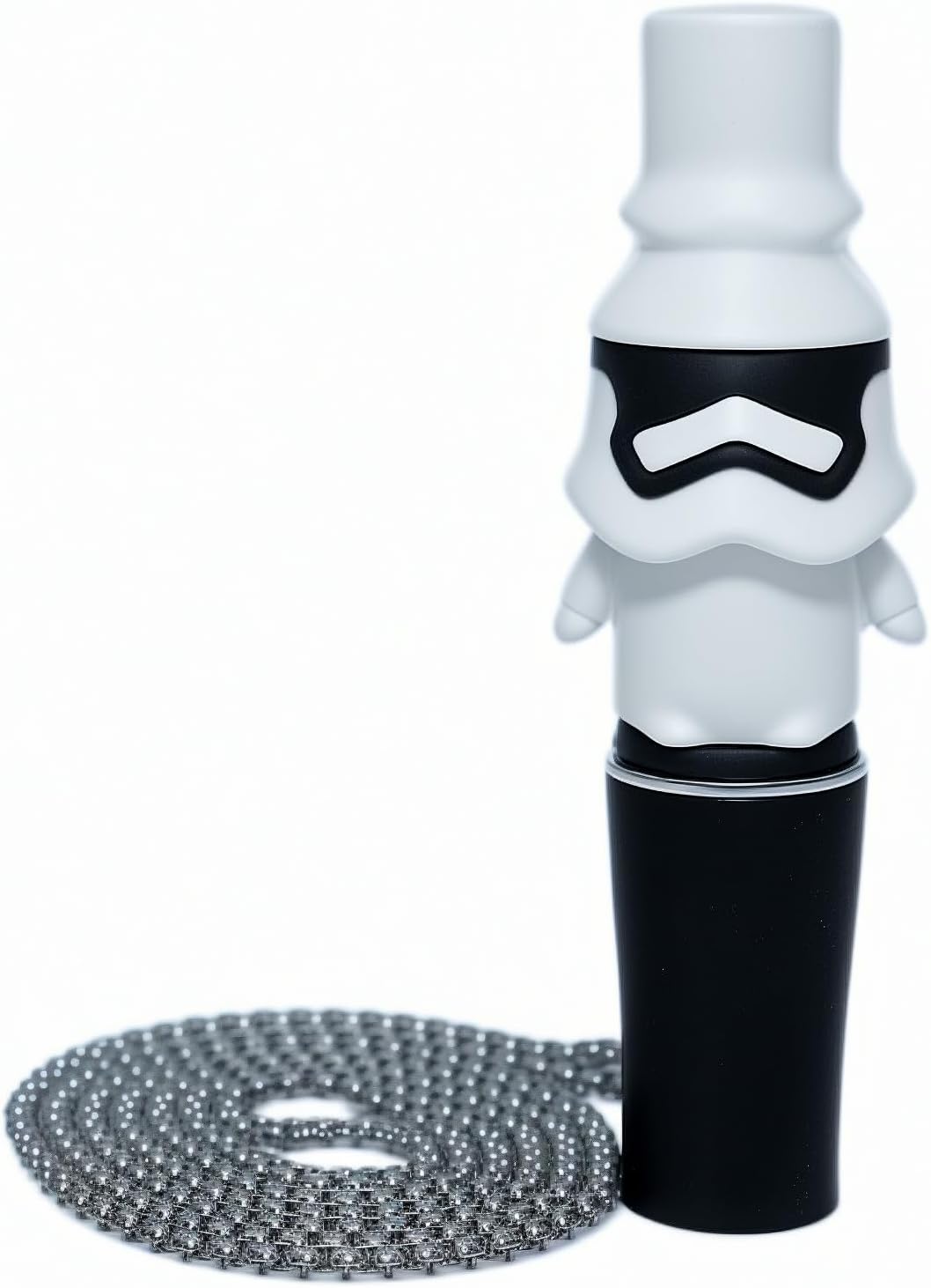 Hookah Silicone Mouthpiece Universal Reusable with Metal Chain Lanyard Fits Most Hookah Handles Shisha Hose Mouth Accessories (White)