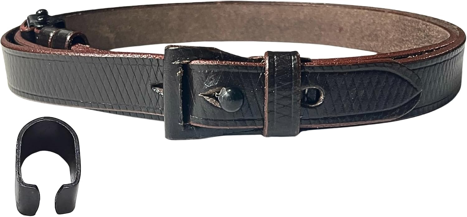 warreplica German Mauser K98 WWII Leather Sling with Free Sight Hood