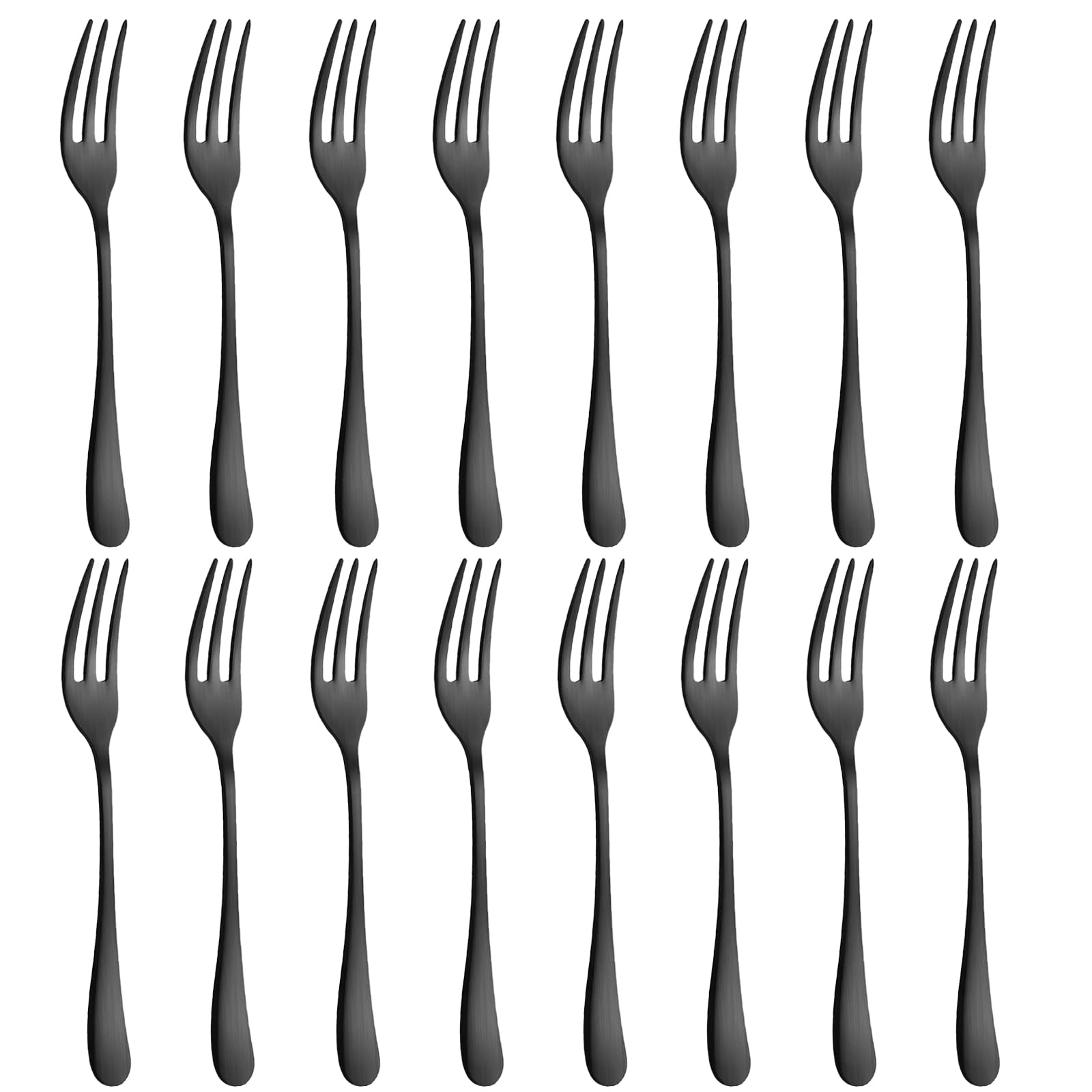 BEWOS 16 Stück Gabeln Set, Eisenhaltig Edelstahl Kuchengabeln Set, 5.55 Zoll Gabel, Spiegel Poliert, Silberwaren Dessertgabeln Für Jeden Veranstaltungsort, Spülmaschinenfest