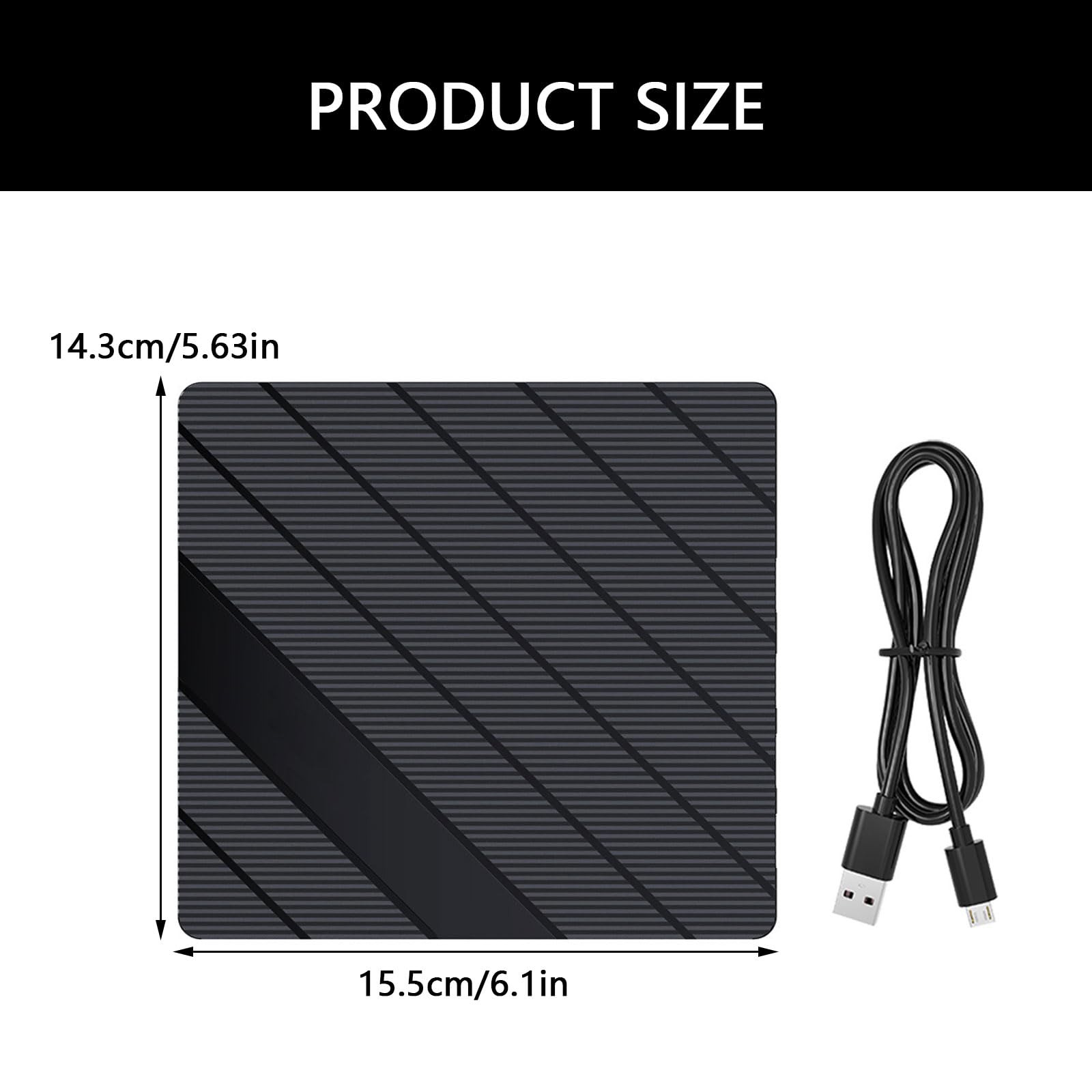 PURPLELILY Unidades de CDDVD externas portátiles USB 3.0 con puerto USB y tipo C para portátil, unidad externa de CDDVD