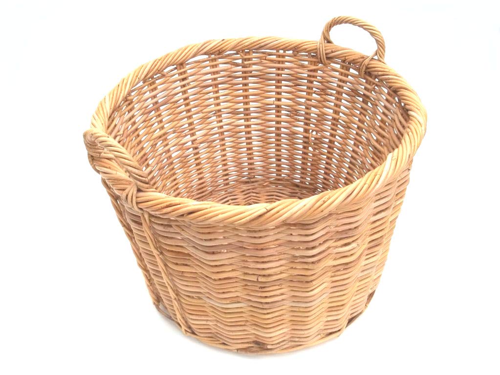 Kaminkorb, Holzkorb, Erntekorb, Kartoffelkorb aus Rattan Gr.2