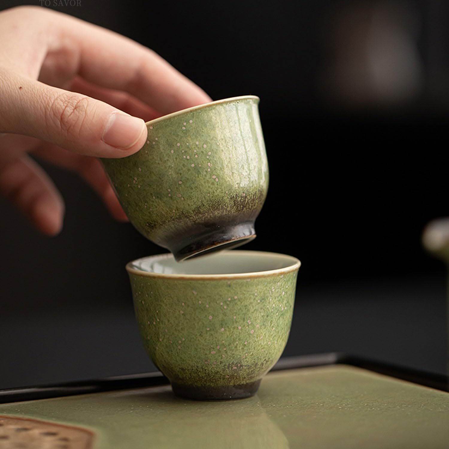 オールドニッポン 龍紋 ティーカップ ソーサー トリオ ドラゴン ぼかし