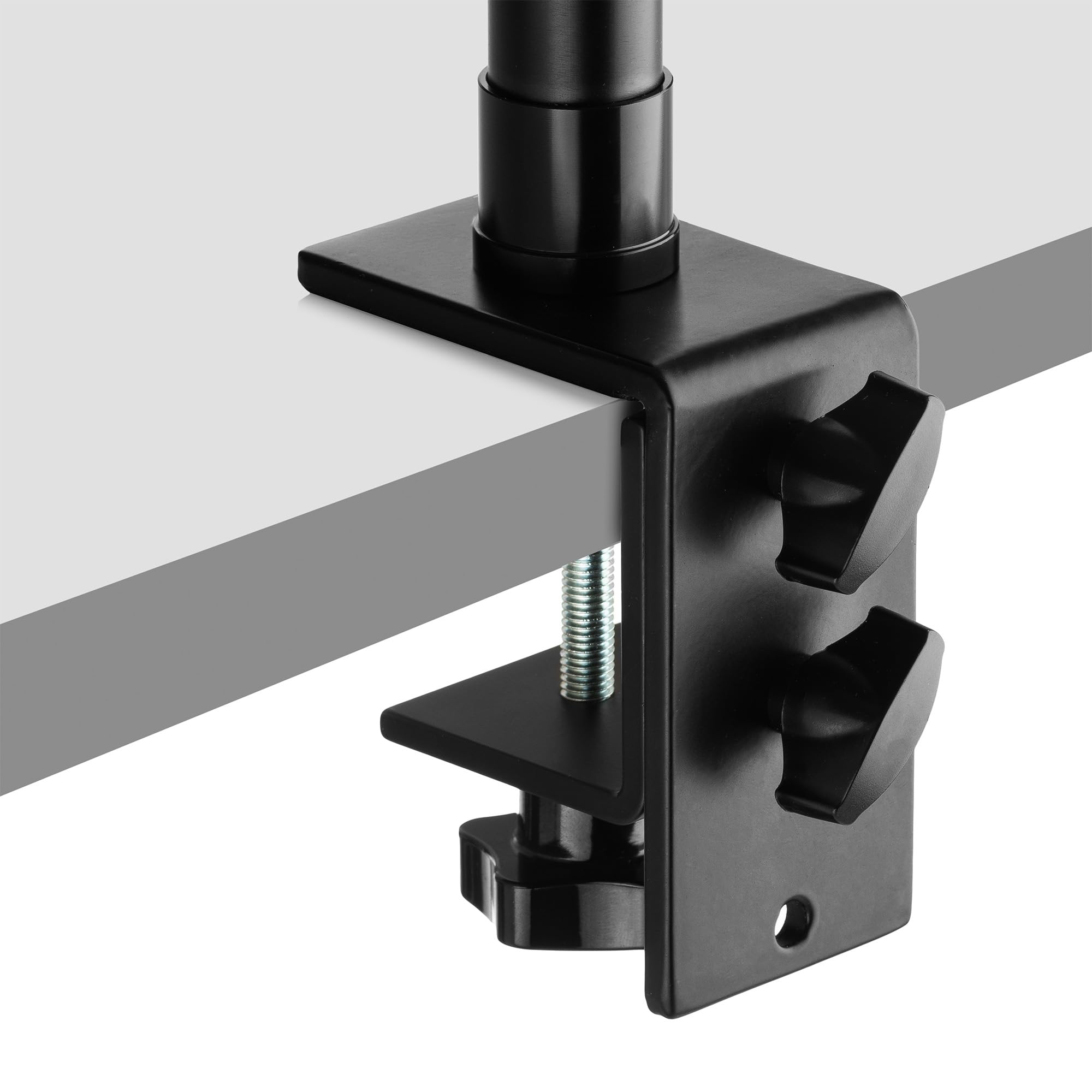MOJOGEAR Ausziehbares Stativ mit Tischklemme – Höhenverstellbar 42-100 cm, inkl. Kugelkopf & Handyhalterung für Kamera, Licht & Mikrofon, Tischhalterung für Streaming, Video & Fotografie