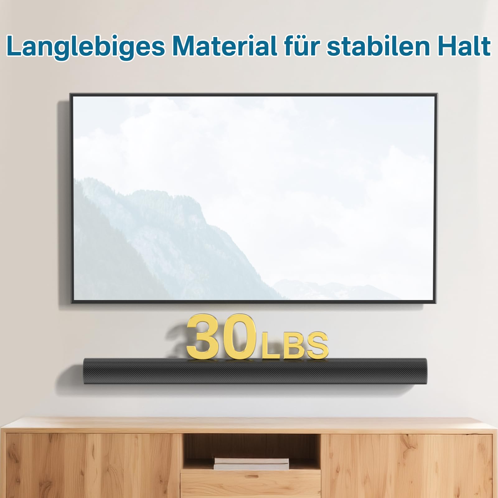 notiela Heavy-Duty uchwyt na soundbar do Sonos Arc i Sonos Arc Ultra uchwyt ścienny - pływająca metalowa półka do Sonos Arc i Arc Ultra, łatwy w montażu uchwyt ścienny Soundbar