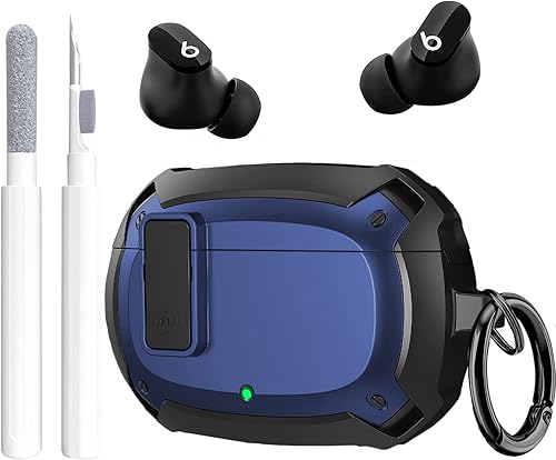 Beats Studio Buds - Funda para hombre con kit de limpieza funda protectora GARTOO con bolígrafo de limpieza compatible con Beat Studio Bud carcasa