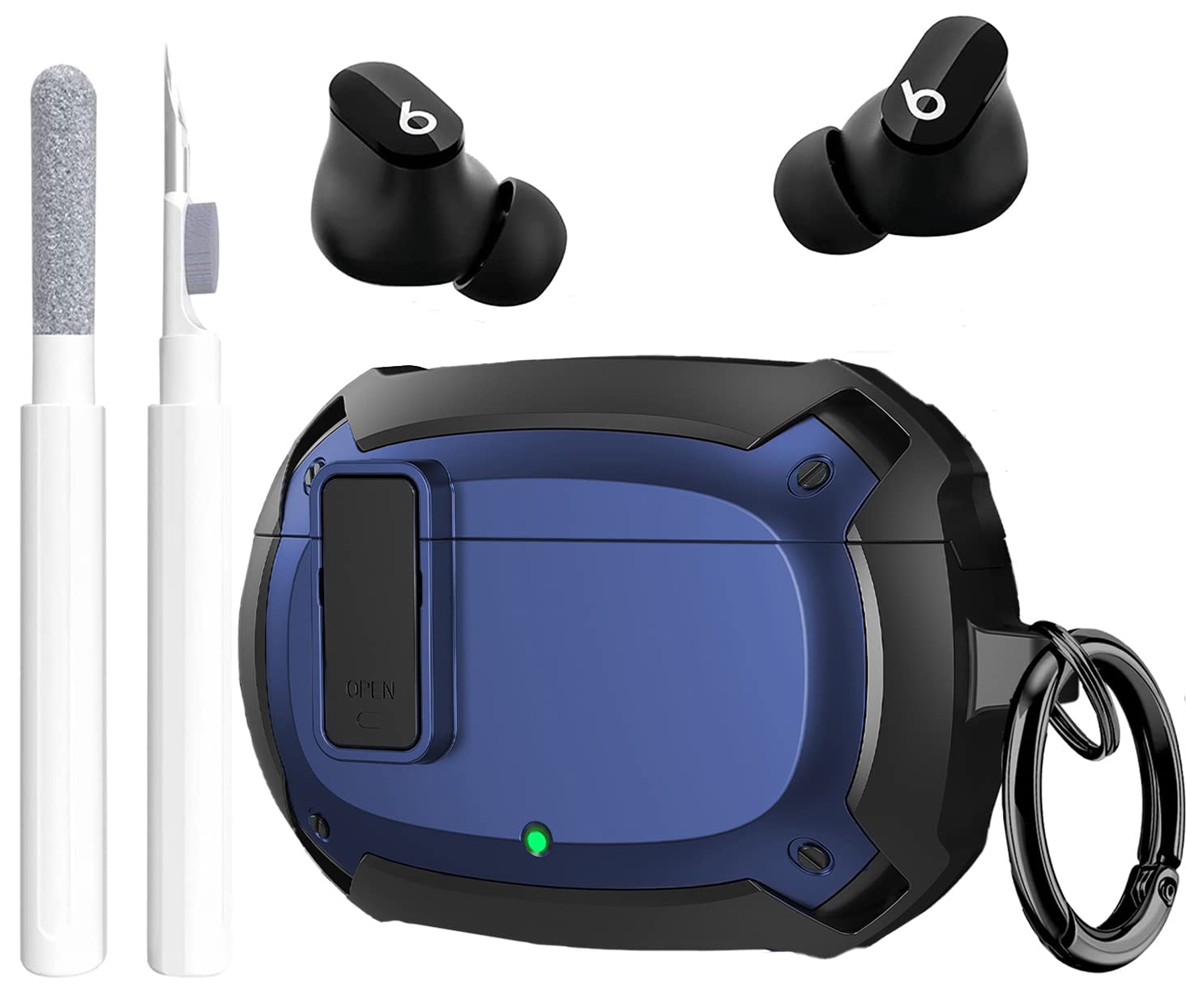 Beats Studio Buds＋黒 ・完動品・美品オマケ→保護クリアケース