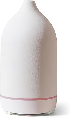 VIVITEST Difusor de piedra, difusor de aceite esencial de 6.8 fl oz, difusores ultrasónicos de aromaterapia para el hogar (blanco)