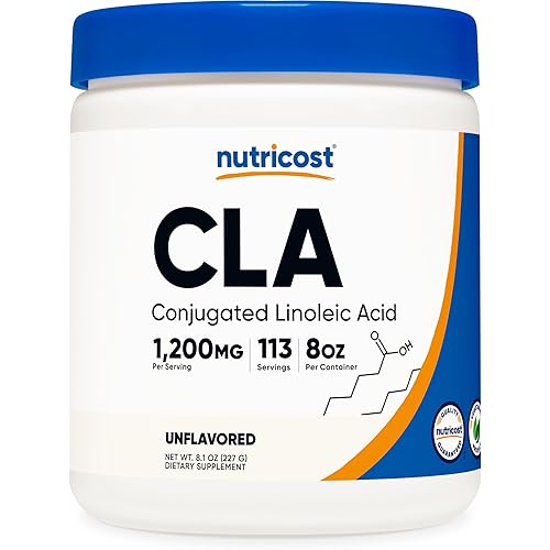 Nutricost CLA (Conjugated Linoleic Acid) 8oz (227g) Powder - Gluten Free, GMO Free CLA Supplement