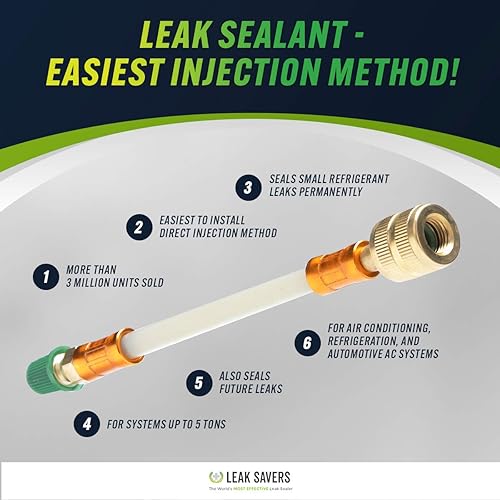LEAK SAVER Direct Inject AC Refrigerant Leak Sealant