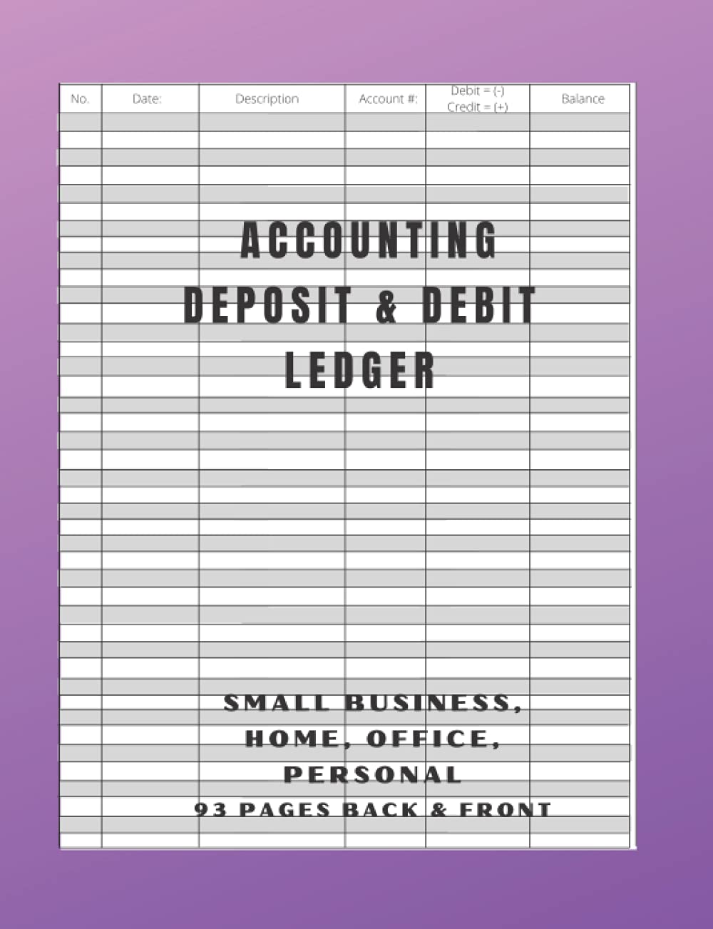 Personal Money Tracker, Checking Account Balance Book, Financial Tracking : Credit & Debit Log Personal, Small Business, Office, Home Expense Personal ... & Deposit: Small Business accounting money