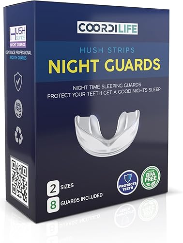 Miniatura 8 de Coordi Life Hush Strips - Protectores nocturnos para apretar, moler, protector bucal moldeable personalizado para un mejor sueño, boquilla