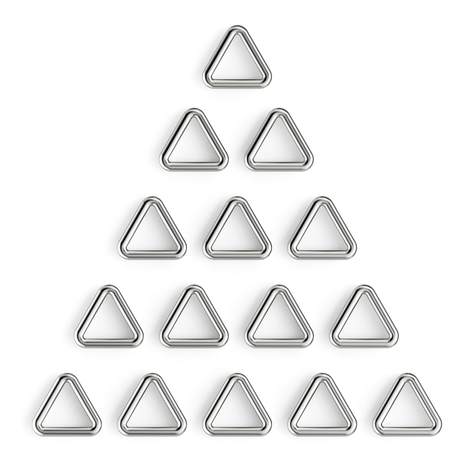 Amazon.com: BEYOURD 1 inch Metal Triangle Rings, Solid Welded