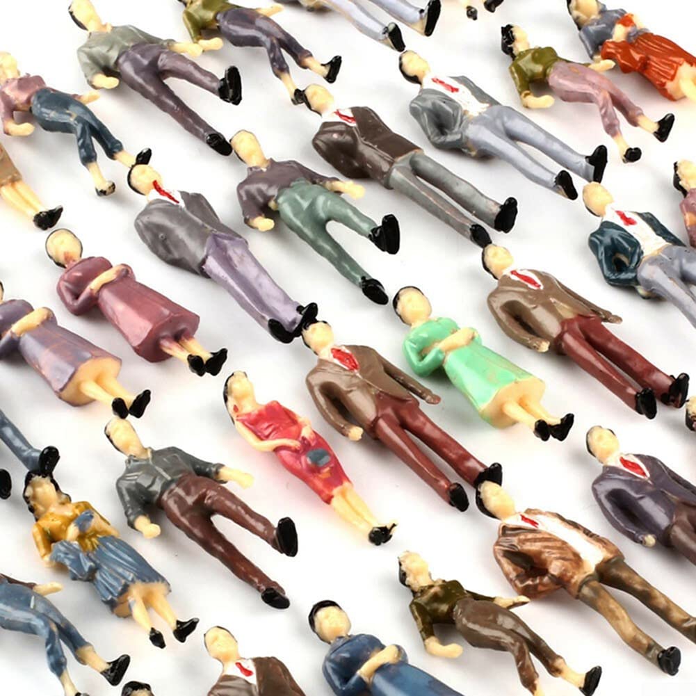 Figurines Peintes à Main Lot De 60 Figurines Peintes Assises échelle 1:87 HO - Pour Maquettes De Figurines Peintes à Main Lot De 60 Figurines Peintes Assises échelle 1:87 HO - Pour Maquettes De