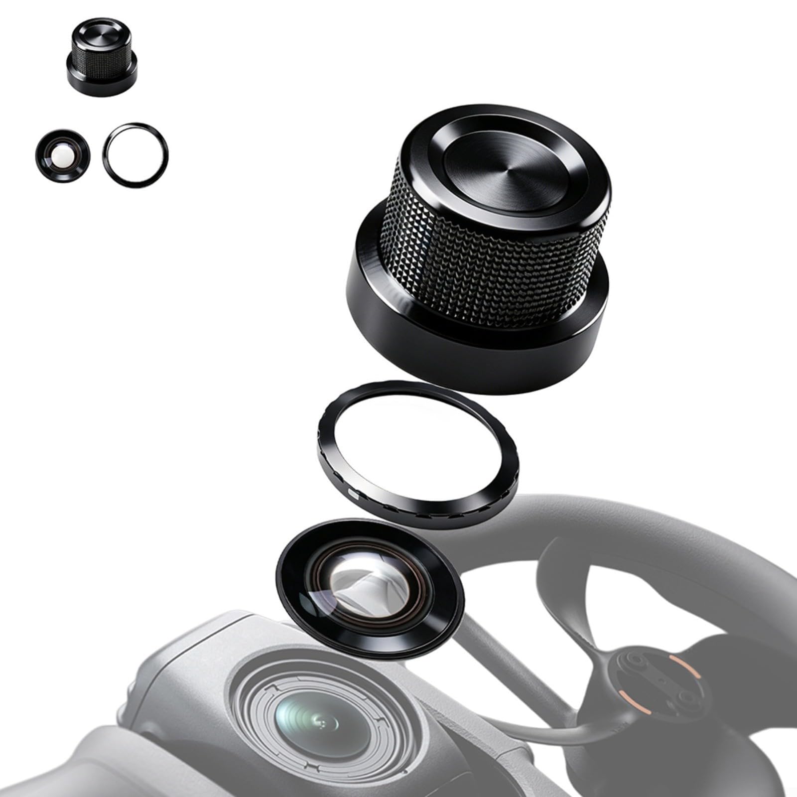 Lentille de réparation en verre pour DJI Avata 360, accessoire de vue panoramique haute définition avec ajustement et construction, léger et compact, 3 x 3 x 0,5 (2 pièces)
