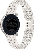 Vista 2 de SUPOIX - Correa con estuche compatible para Samsung Galaxy Watch 8/7/6 de 40 mm y 44 mm, correa de repuesto con brillo para mujer de 20 mm