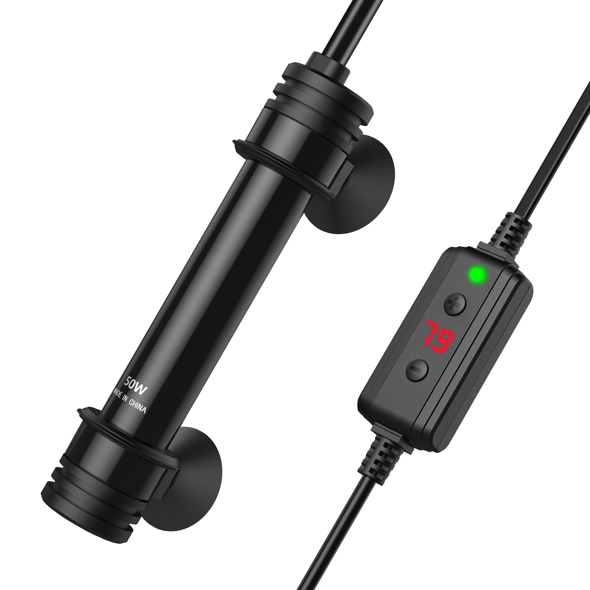 NICREW 50W Aquarium Heater with Temperature Adjustable Controller & Dual Sensors