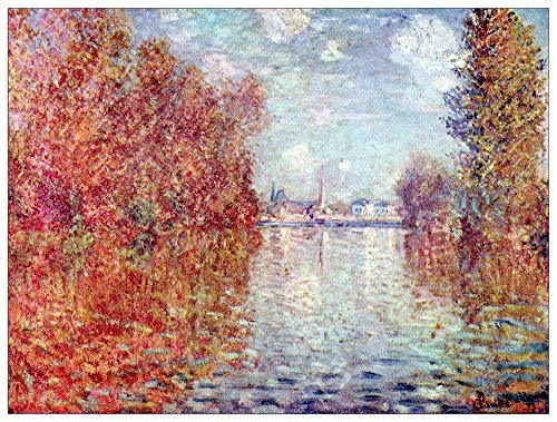 Monet Claude Autumn in Argenteuil Panneaux Décoratifs Multicolore - 2