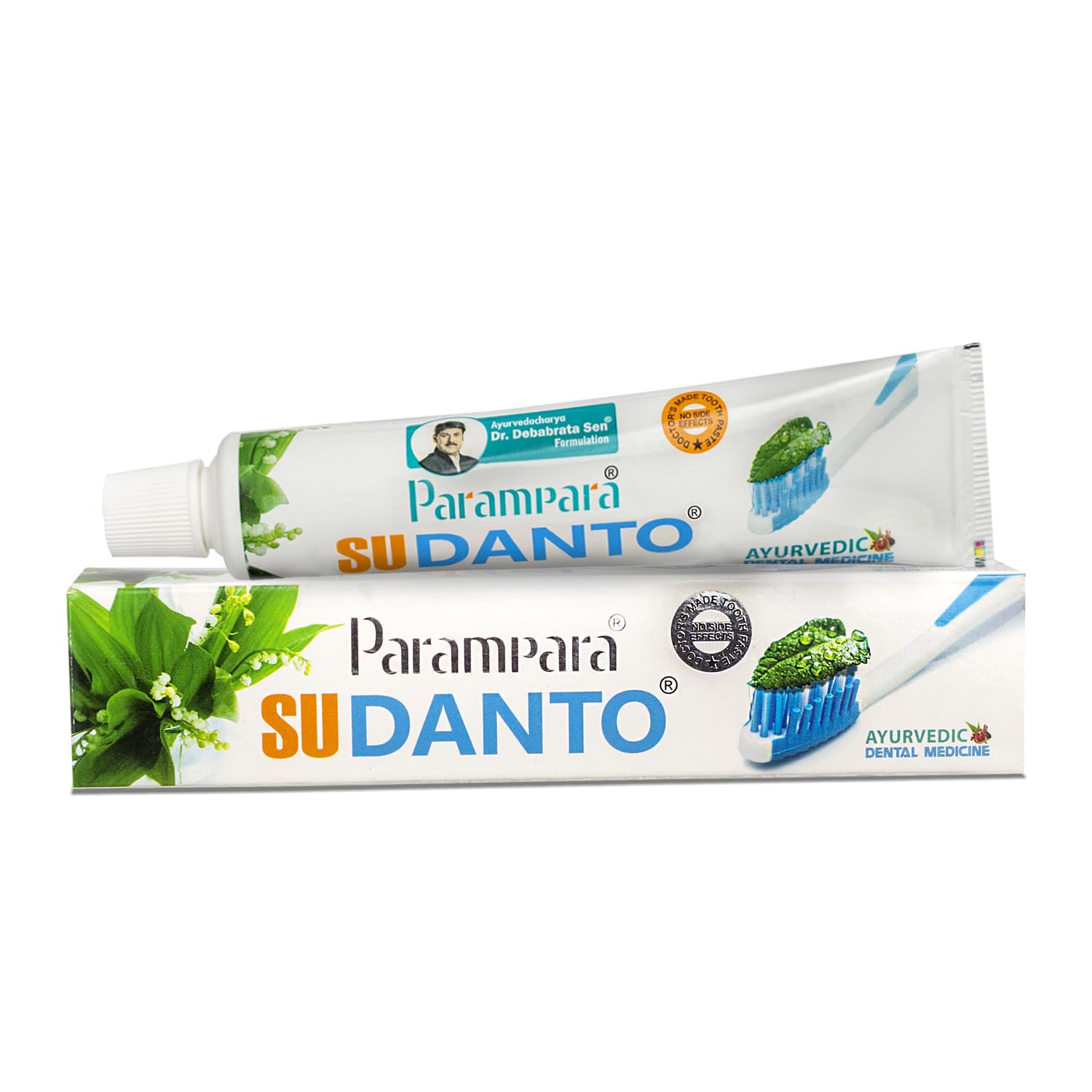 Parampara Ayurved Sudanto Toothpaste Combo | Natural Ayurvedic Toothpaste for Sensitivity, Adult, Kids | Gum Inflammation Dental | Oral Hygiene | With Khadira Nimba Lavanga Taila | 100g | Pack Of 2-image-25