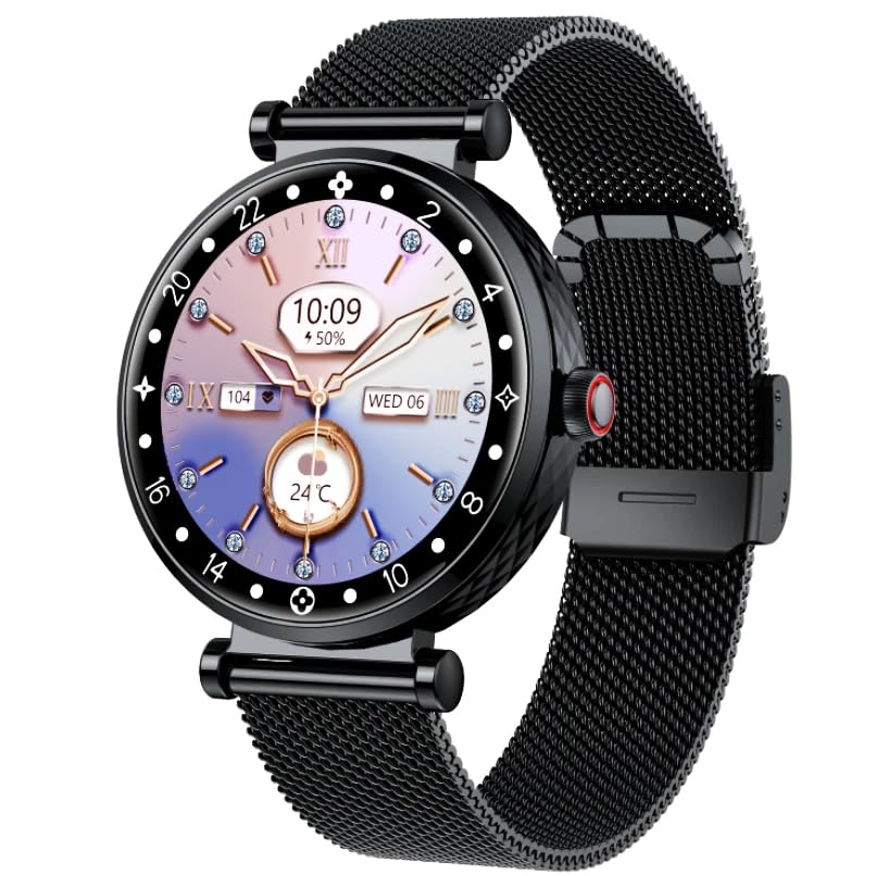 Smartwatch voor dames, fitnesstracker met antwoord/bellen