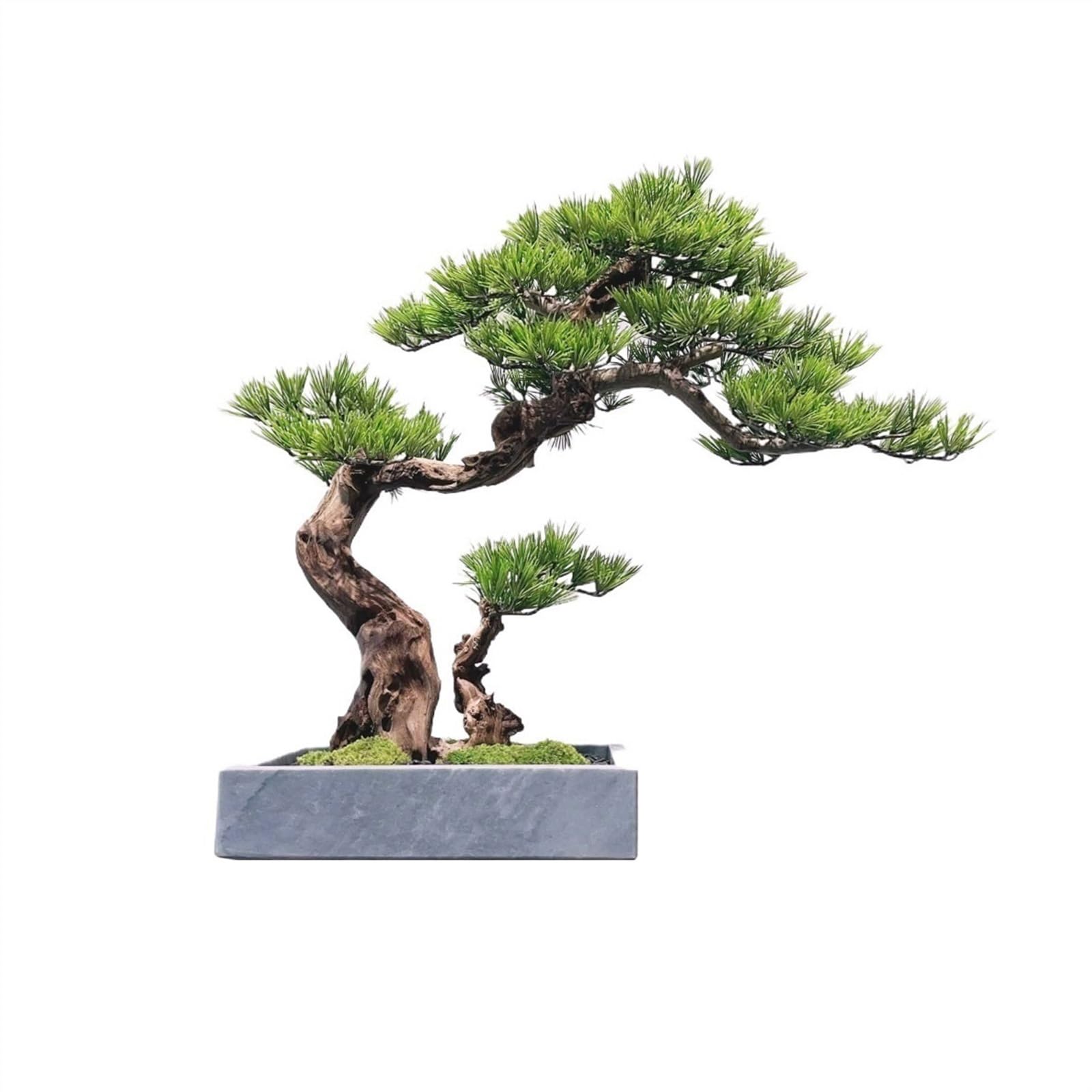IUokLU Artificial Bonsai Tree Modern Simulation Pine Tree Bonsai Creative Entryway Corner Decoration Fake Tree Greenery Ornaments Living Room Ornaments Artificial Tree