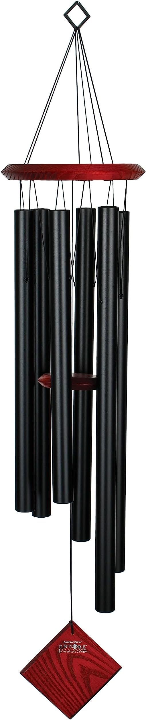Woodstock DCK37Encore Collection Windchime - Black Chimes of Earth
