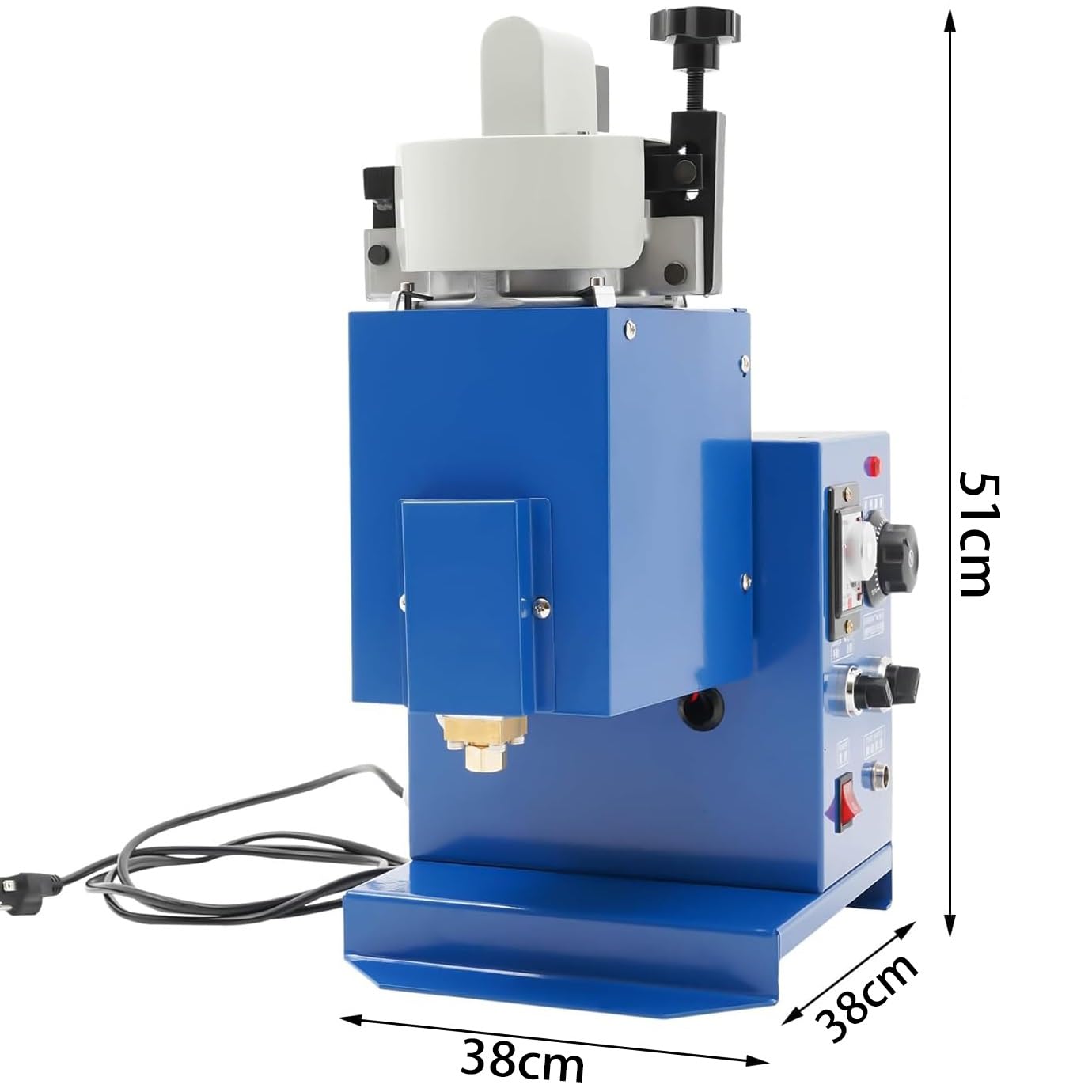 Máquina de pegamento termofusible, capacidad de 1,5 L, dispensador de adhesivo de 600 W con pedal de pie, salida de 2,5 kg/h, control de temperatura de 250 °C para aplicaciones industriales