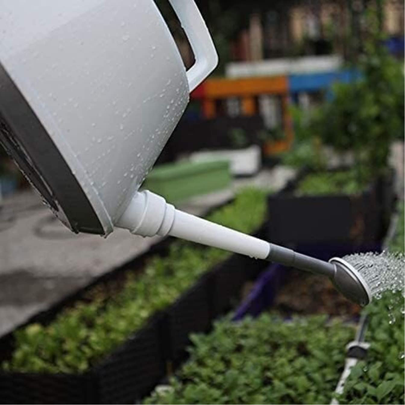 Gießkanne Gießkanne Aus Kunststoff Mit Sprinklerkopf, Langem Auslauf, Für Zimmerpflanzen, Blumen Gießwerkzeug