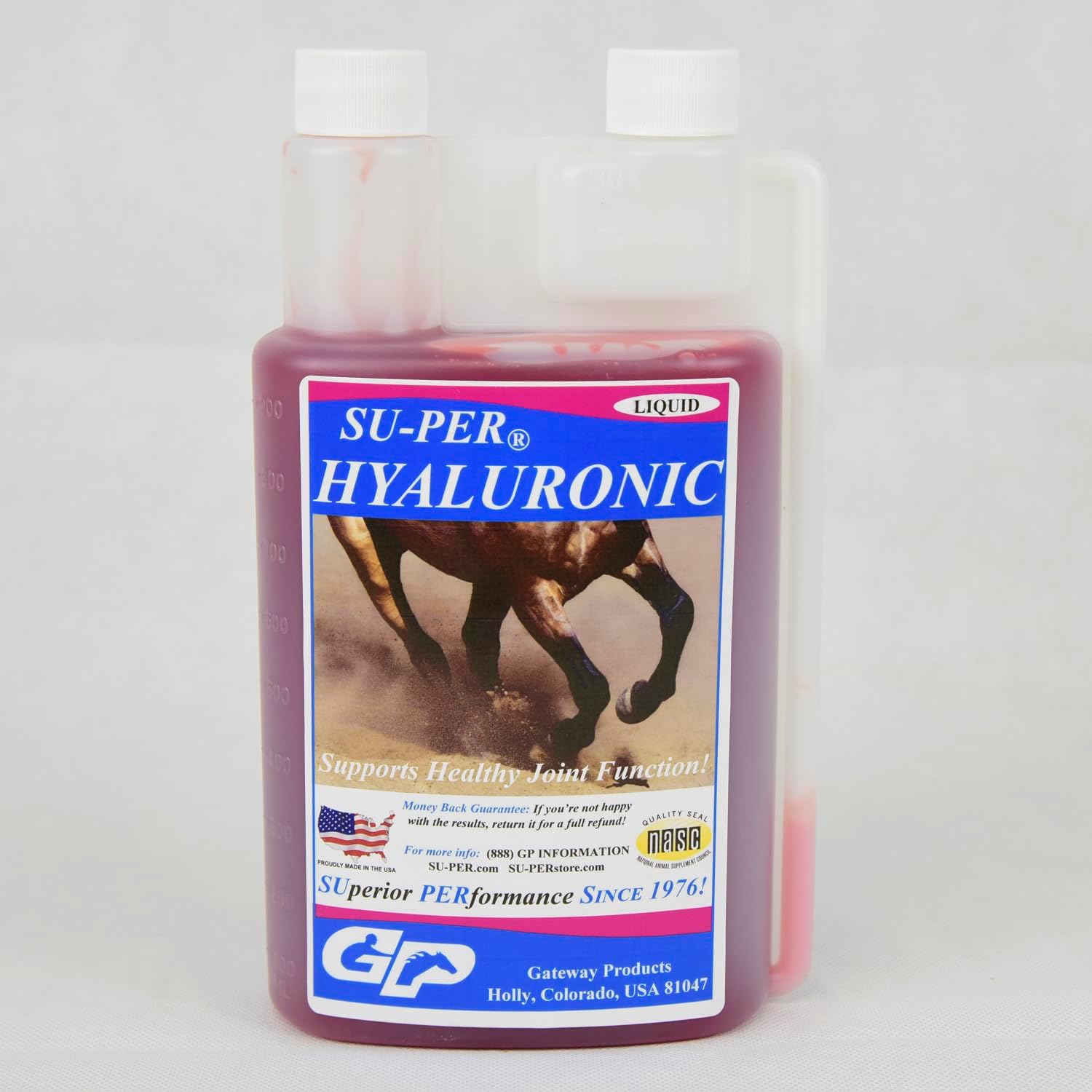 SU-PER Hyaluronic Joint Supplement for Horses - Supports Joints Health & Lubrication - Horse Hyaluronic Acid Liquid - 1 Quart