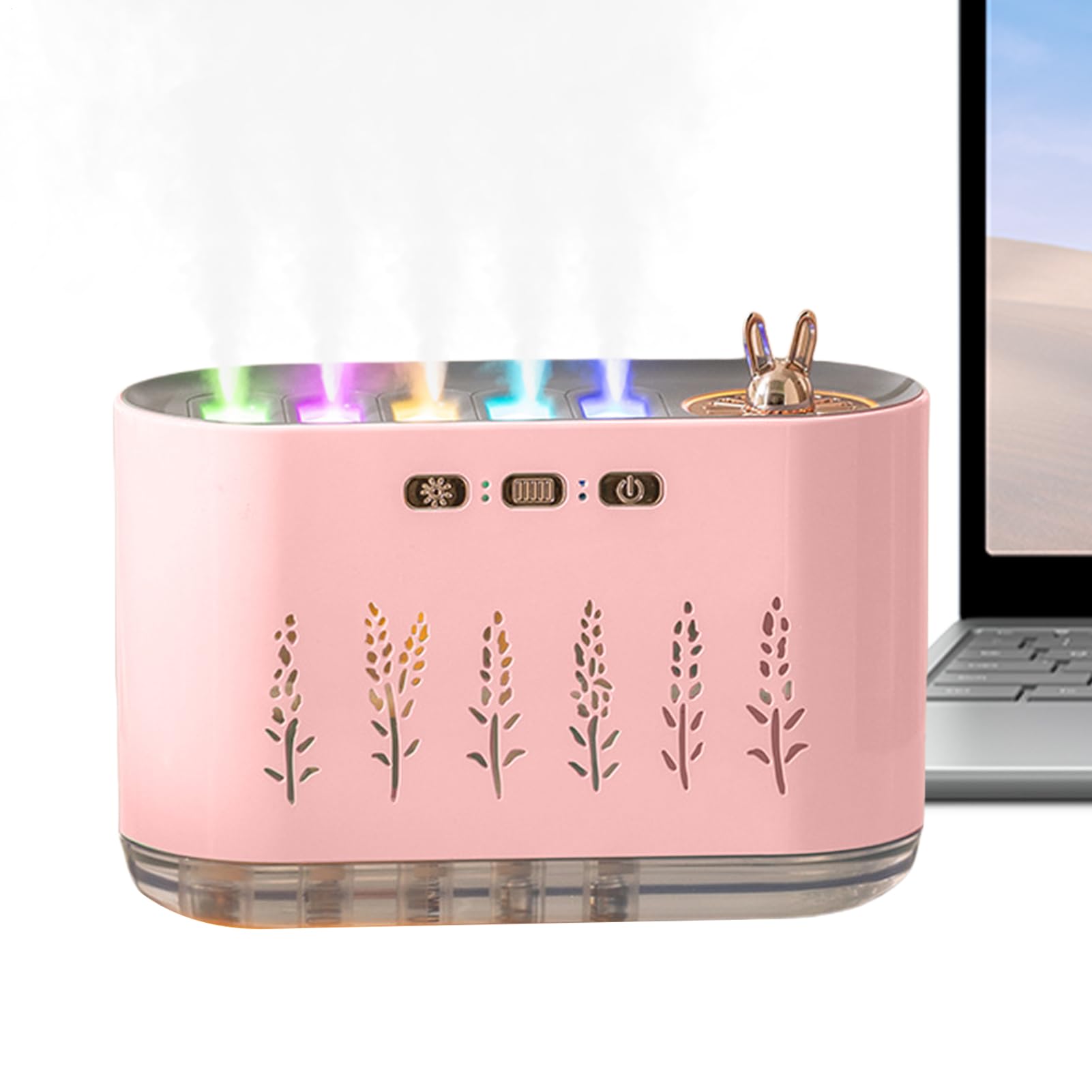 Umidificatori A Fredda Per Camera Da Purificatore, Diffusore Di Oli, Per La | Umidificatore Da Scrivania A Fredda Con 7 Colorate Diffusore oli, cameretta, auto, inverno secco