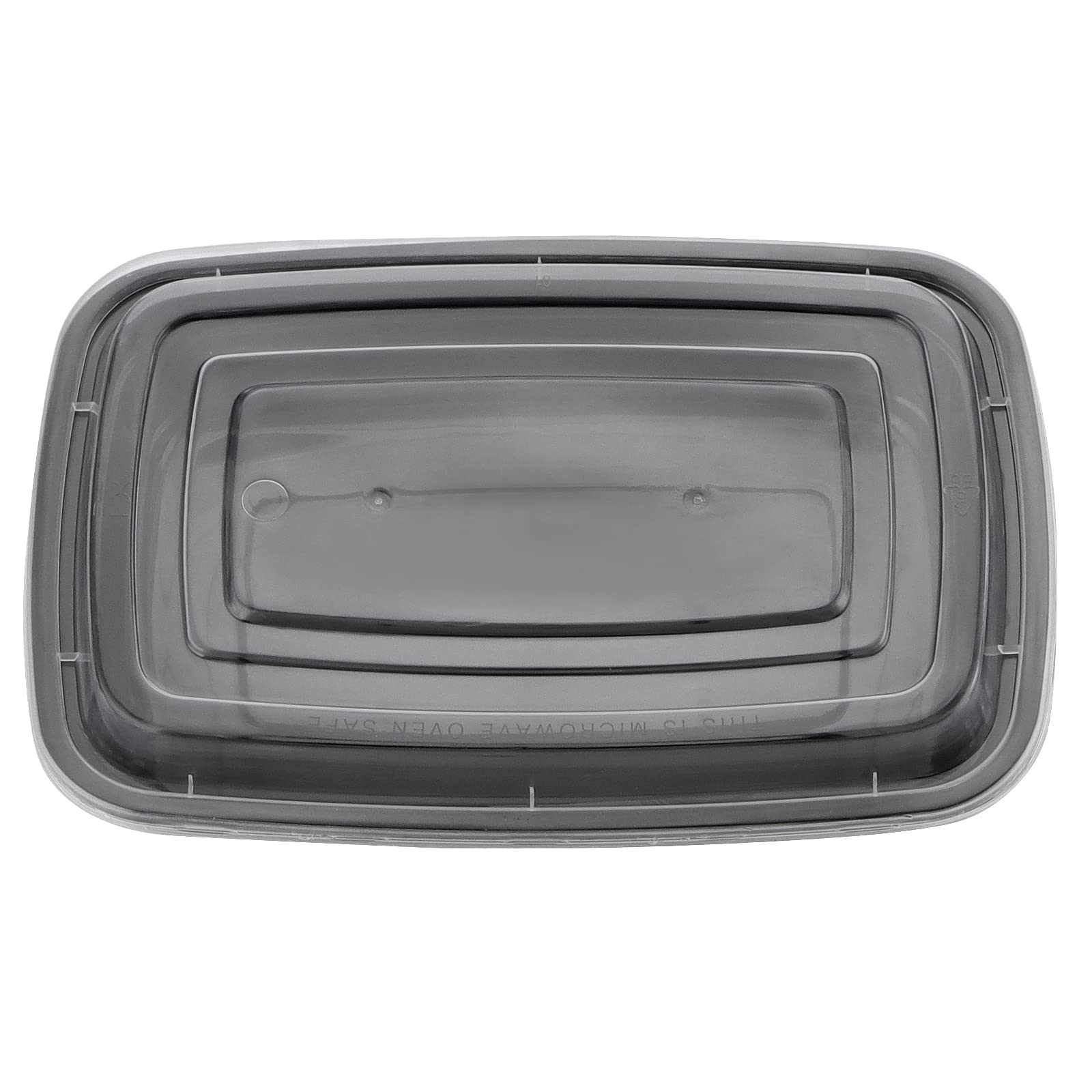SINJEUN Paquete de 60 recipientes de plástico para preparación de comidas con tapas, 750 ml, sin BPA, cajas de almuerzo apilables, aptas para microondas y congelador